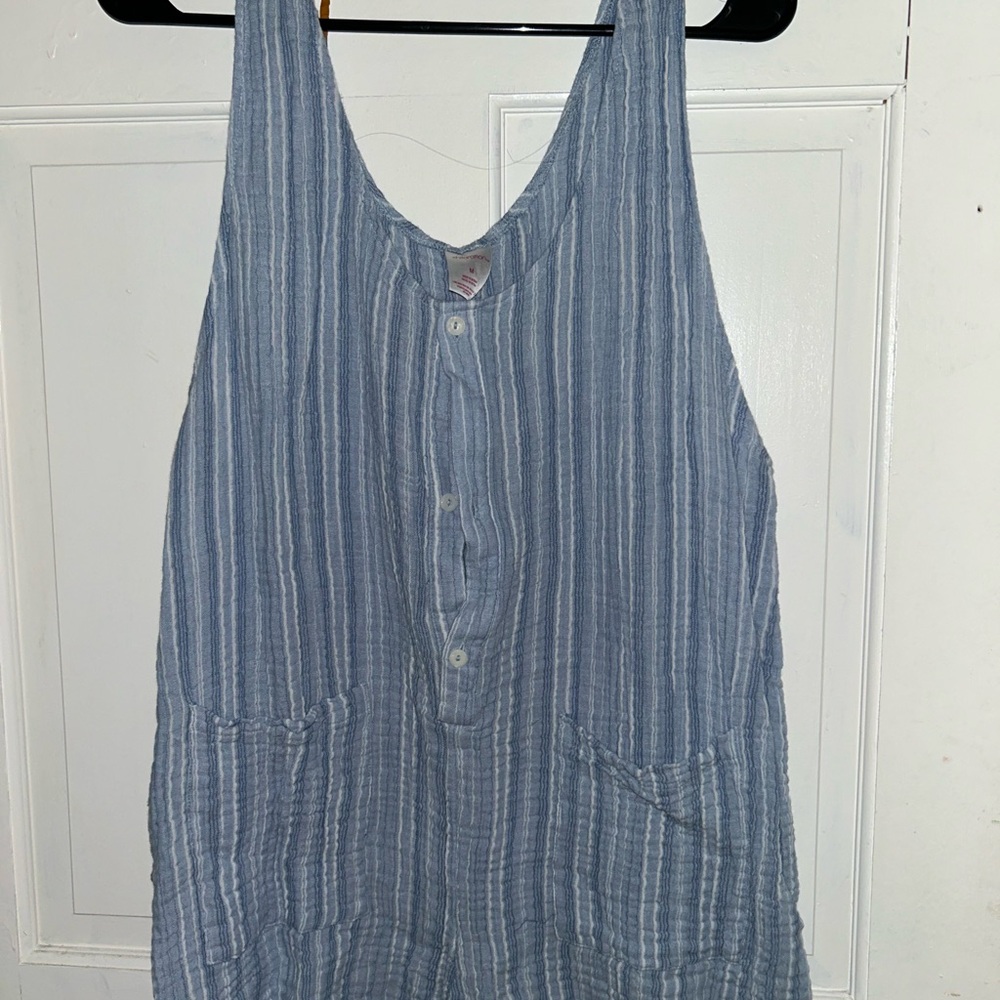 Xhilaration Blue Striped Romper